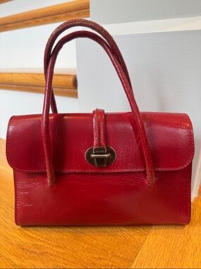 MIU MIU Vintage Red Leather Top-Handle Women's Bag Great condition!
